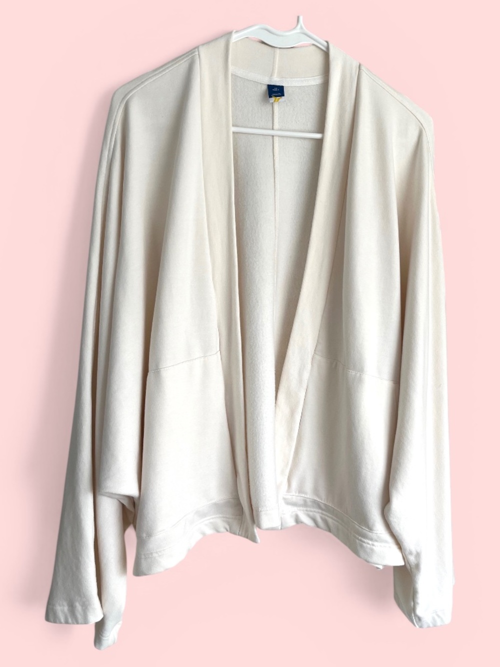 Get After It Oversized Cream Buttery Soft Open Front Cardigan Size XLT